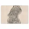 Lijnen - Abstract - Golvend - Zwart Placemat vinyl groot -zzsfeer1_Kitchenyeah-website