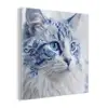 Kat - Patroon - Blauw plexiglas 5mm klein -z3d