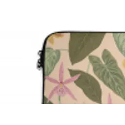 Patroon - Bloemen - Kleurrijk laptophoes neopreen klein -detail