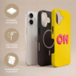 Geel - Roze - Oh - 3D Toughcase MagSafe Apple iPhone 17 klein -USP_Lagen_DE