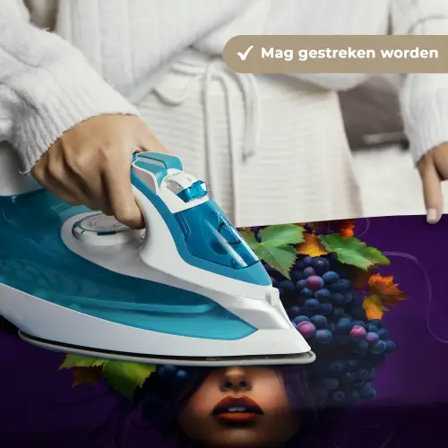 Vrouw - Paars - Druiven Wandkleed katoen klein -sfeer9