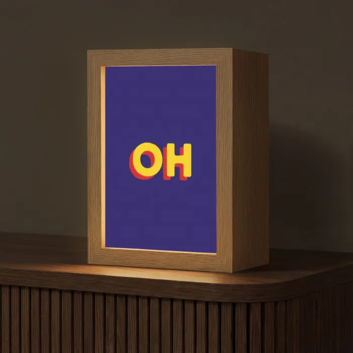 Blauw - Geel - OH - Schaduw Light Box met kabel (Tafellamp) klein -z3d_website