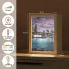 New York - Skyline - Stad - Kleuren Light Box met kabel (Tafellamp) klein -USP_NL