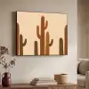 Cactus - Woestijn - Zand - Bruin Textielframe - compleet frame klein -sfeer3