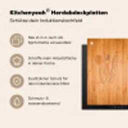 Culinaire Silhouetten Inductie beschermer vinyl 3mm middel -zzzzzzusp-haakje_DE