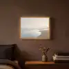 Kustlijn - Strand - Oceaan Light Box met batterij (Wandlamp) middel -sfeer4