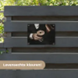 Hartje - Cocktail - Espresso Martini - Hand tuinposter los doek klein -sfeer3
