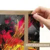 Kunst - Zwart - Abstract Light Box met batterij (Wandlamp) middel -USP_websiteprintNL