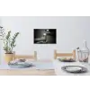Champagnefles - Glas - Minimalistisch - Spetters Muursticker klein -eettafel