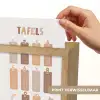 Tafels van vermenigvuldiging - Leren rekenen voor kinderen - Getallen oefenen - Cijfers - Pastel kleuren Light Box met kabel (Wandlamp kind) klein -USP_websiteprintNL
