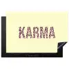 Karma - Luipaardprint - Geel Inductie beschermer vinyl 3mm klein -3d