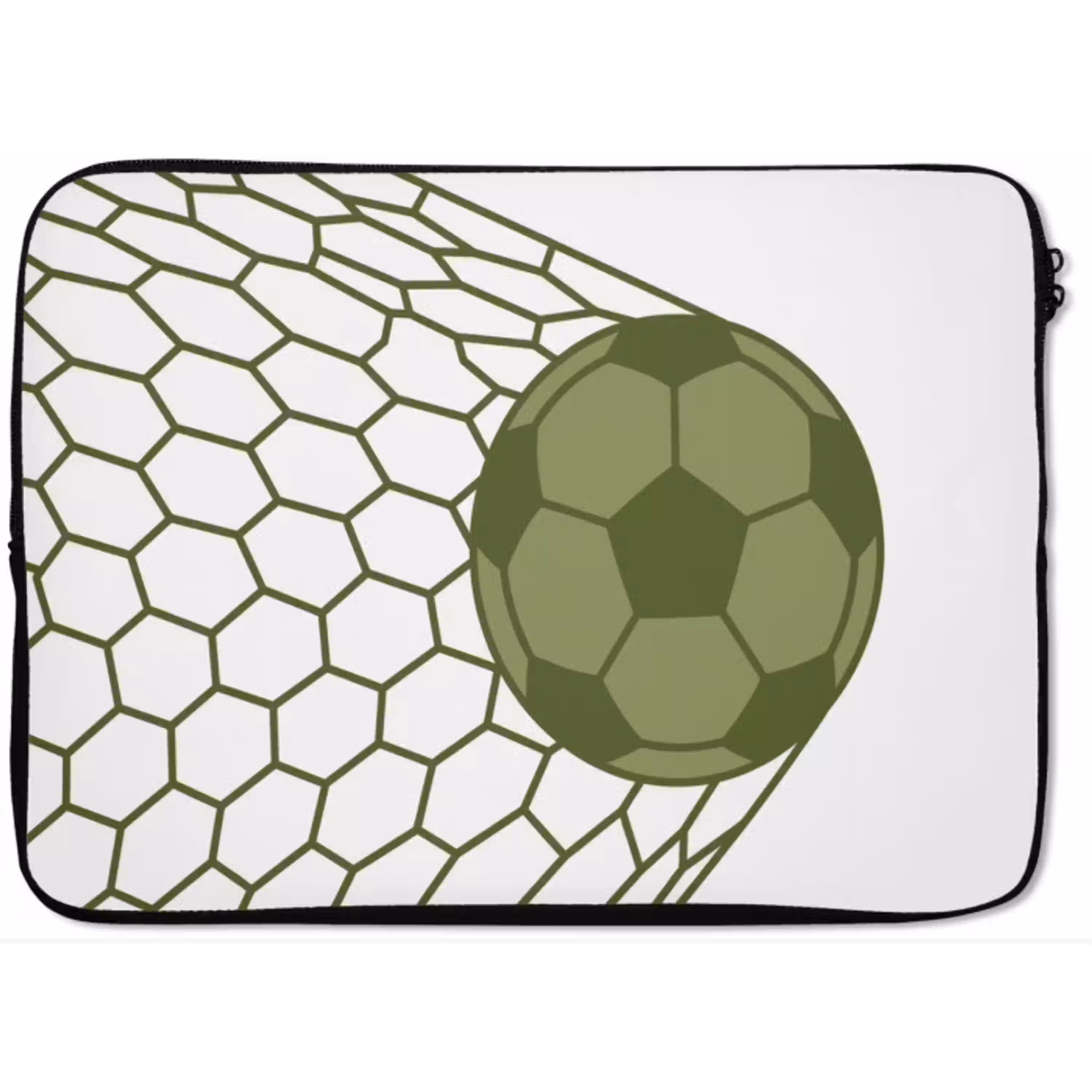 Voetbal - Goal - Sport - Groen laptophoes neopreen klein -zkaufland3dotto