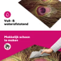 Pauw - Veren - Paars - Groen Inductie beschermer vinyl 3mm klein -wsfeer6_website