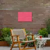 Organisch - Raster - Roze Tuinposter op houten frame 2 cm dik klein 845 -sfeer3