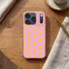 Bliksemschichten - Patroon - Geel - Roze Telefoonhoesje iPhone 17 Pro klein -sfeer1