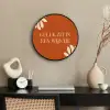 Oranje - Wijntje - Quote Fotolijst rond zonder passe partout klein -sfeer1