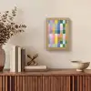 Blokken - Vierkant - Patroon - Gekleurd Light Box met kabel (Tafellamp) klein -sfeer2