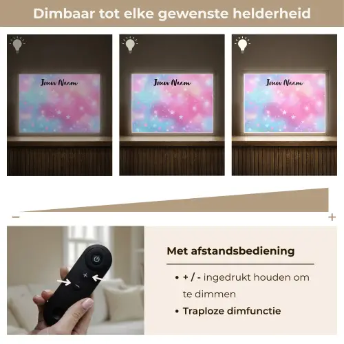 Sterren - Kleuren - Magie Light Box met batterij (Wandlamp kind) middel -USP_dimbaarNL