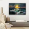 Zee - Zon - Golven - Rotsen canvas 2cm klein -sfeer6