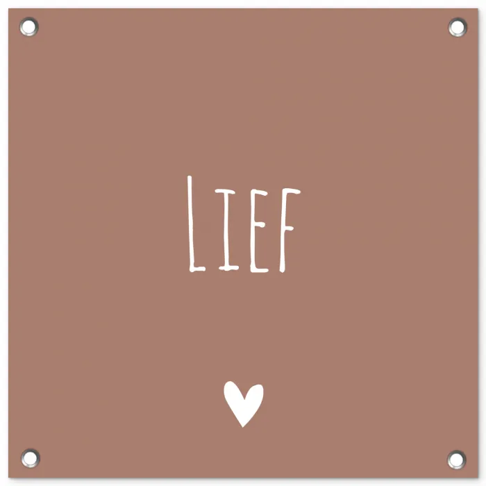 Spreuken - Lief - Quotes tuinposter los doek klein -3d