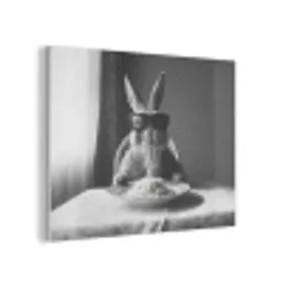 Konijn - Bunny - Zonnebril - Tafelkleed - Pasta - Schattig PET vilt klein -3d