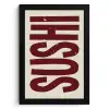 Sushi - Rood - Japandi - Decoratie KitchenYeah - Keuken - Fotolijst klein -3d
