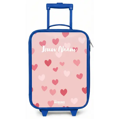 Hartjes Kinderkoffer - Blauw klein -zz3dotto