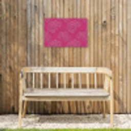 Pioenrozen - Energiek - Roze Tuinposter op houten frame 2 cm dik klein 845 -sfeer4