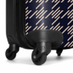Donker pied-de-poule patroon met diagonale streepvulling NBS - Handbagage koffer - Vrouwen middel -wiel