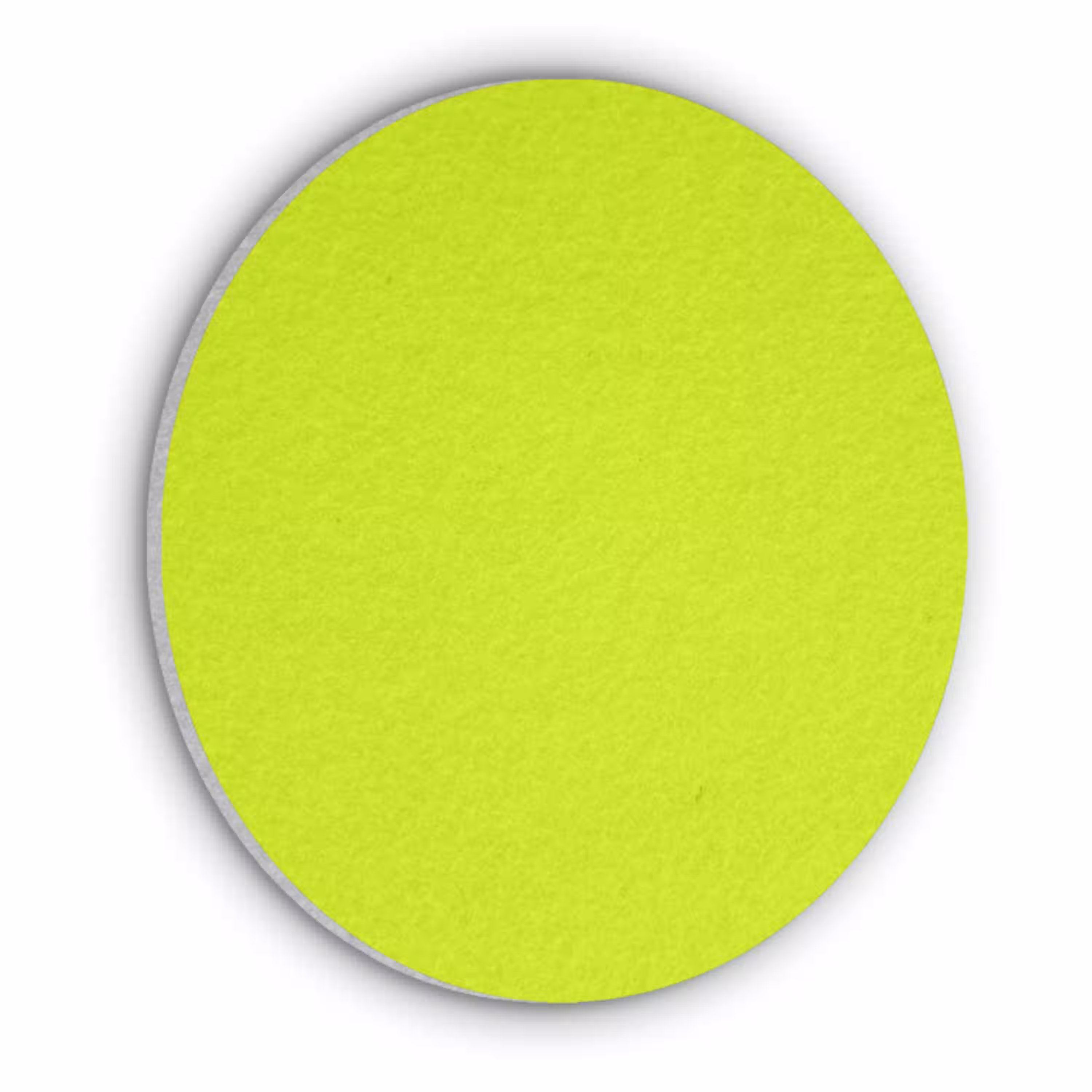 Electric - Lemon - Geel Akoestische PET Vilt - Rond klein 838 -3d