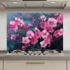 Bloem - Bloesems - Roze - Abstract keuken achterwand spatscherm klein -3d_website
