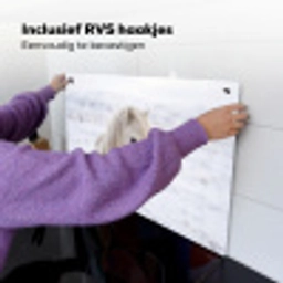 Paard - Kop - Winter - Dieren - Wit Inductie beschemer met haakjes klein -ky-ophangen-nl