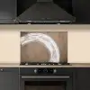 Verf - Bruin - Japandi keuken achterwand spatscherm klein -sfeer1