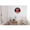 Rode - Velvet - Taart - Eten Wandcirkel aluminium klein -woonkamer