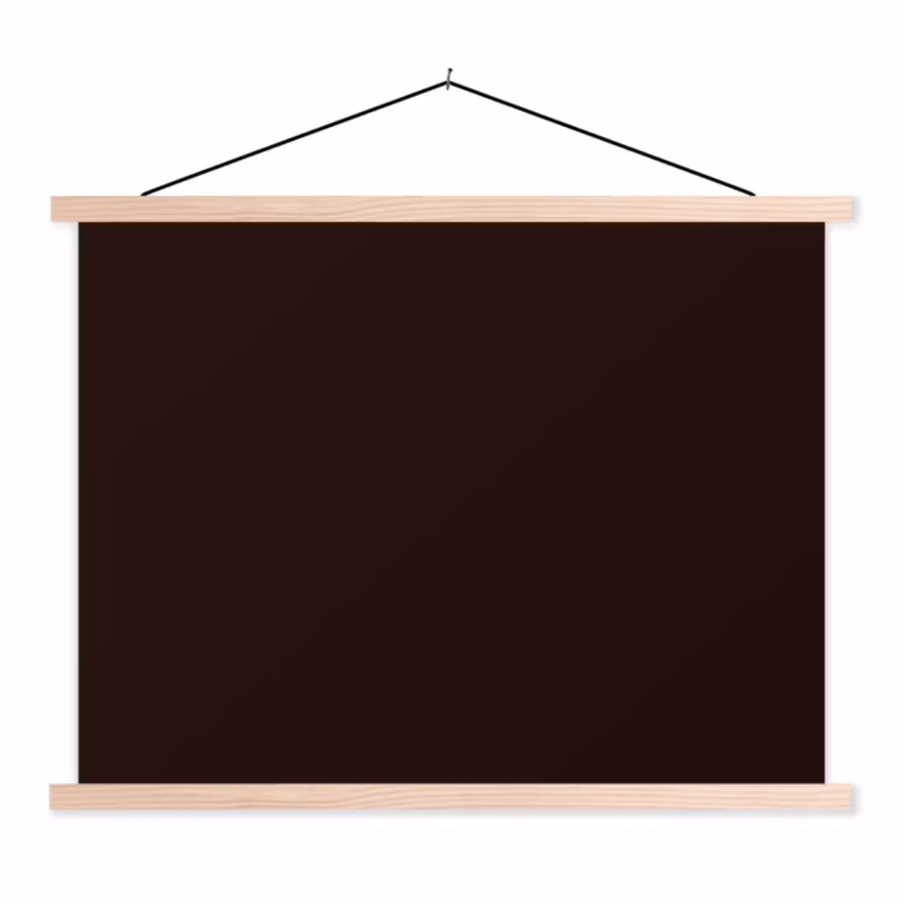 Deep - Obsidian - Bruin textielposter latten blank klein 122 -3d