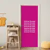 Focus on the good - Roze - wit deurposter klein -sfeer4