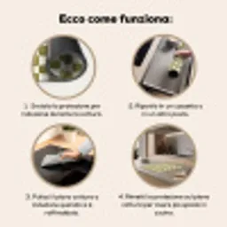 Schaak - Patroon - Groen Inductie beschermer vinyl 3mm middel 274 -zzzsfeer9_ITA