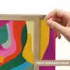 Abstract - Kleurrijk - Golven - Lijnen Light Box met batterij (Wandlamp) middel -USP_websiteprintNL