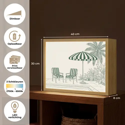 Terras - Illustratie - Groen Light Box met batterij (Wandlamp) middel -USP_websiteoverzichtNL