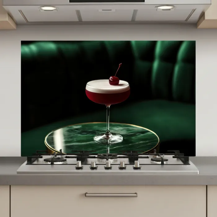 Kers - Cocktail - Rood - Marmer keuken achterwand spatscherm klein -3d_website