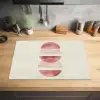 Minimalistisch - Cirkels - Roze Inductie beschermer vinyl 3mm klein -sfeer5