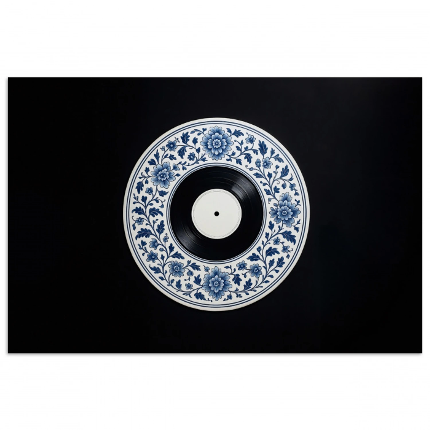 Vinyl - LP - Delfts Blauw - Muziek poster papier klein -3d