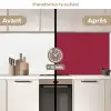 Rood - Effen kleur keuken achterwand 2 middel 871 -voor-na2_FR