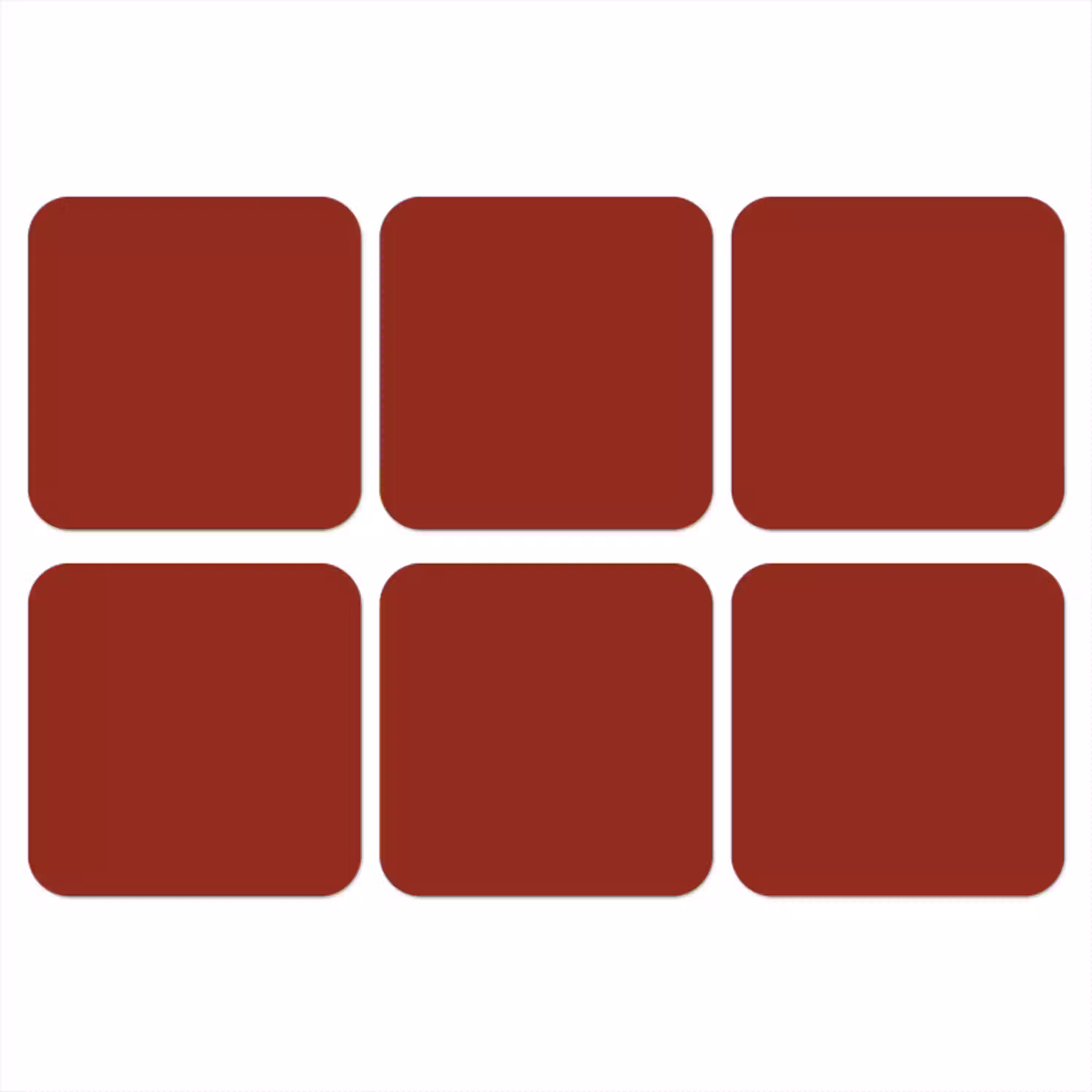 Burnt - Copper - Rood onderzetter kurk middel 366 -3d