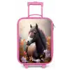 Bruin paard in de herfst Kinderkoffer - Roze klein -zz3dotto