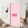Bisou - Roze - Schaduw deurposter klein -sfeer6