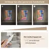 Geel - Blauw - Oranje - Huis Light Box met kabel (Tafellamp) klein -USP_dimbaarNL