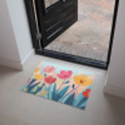 Illustratie - Bloemen - Kleurrijk Deurmat klein -sfeer5