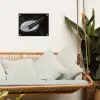 Trommel - Close-up - Drumstokken - Zwart tuinposter los doek klein -sfeer7