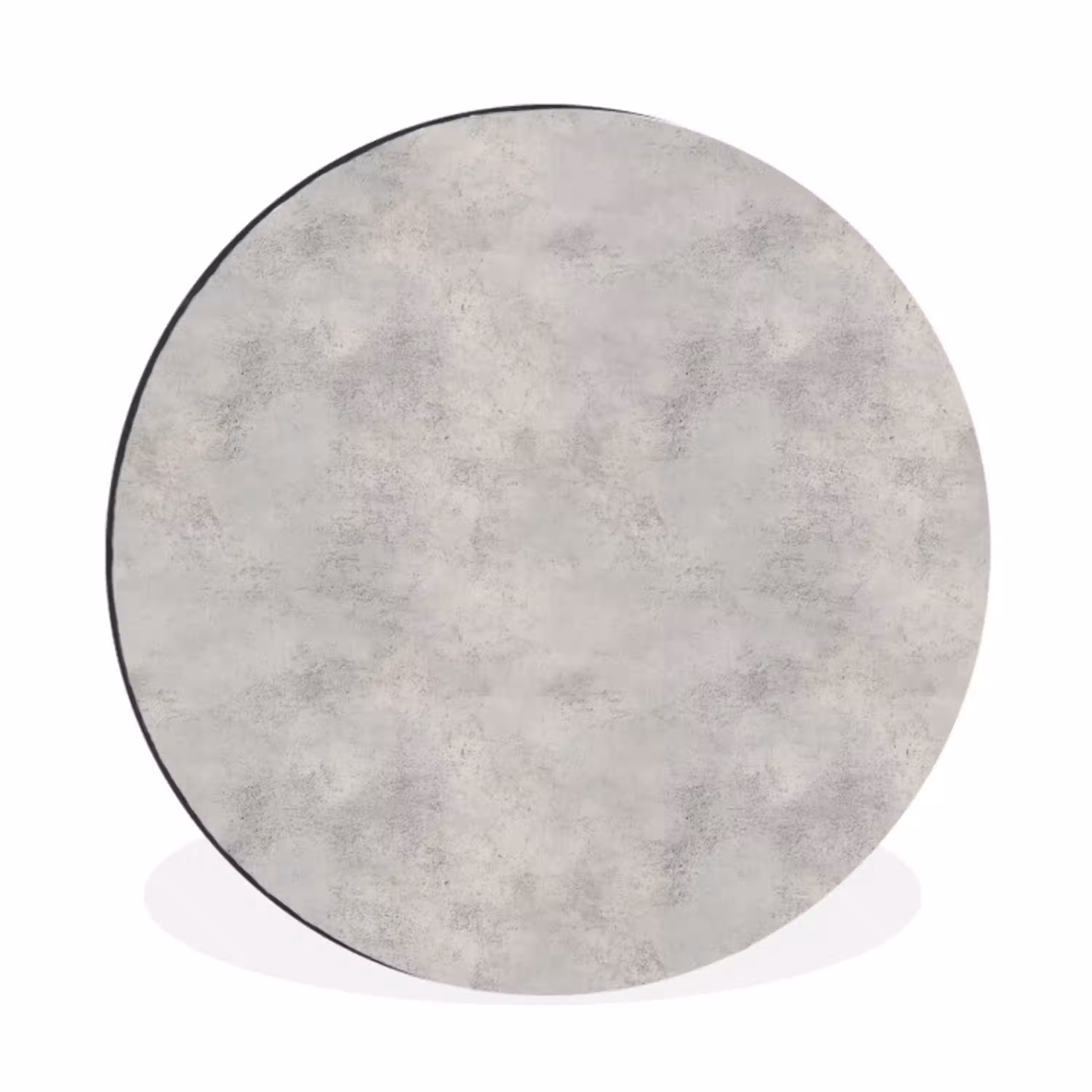 Grijs - Beton - Industrieel Wandcirkel aluminium klein 190 -3d